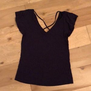 ModCloth // Medium// crisscross/strap back //Navy